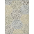 thumbnail image 2 of Addison Rugs Chantille Indoor/Outdoor Transitional Circles Beige Washable Rectangle Rug, 5' x 7'6", 2 of 6