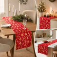 thumbnail image 4 of 2026 Christmas Home Party Decoration 28x275cm Christmas Table Runner Gold Foil Christmas Tree Print Holiday Table Runner Decorative Table Linen For Xmas Dinner Party Home Kitchen Dining, 4 of 7