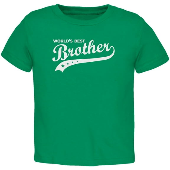 World's Best Brother Kelly Green Toddler T-Shirt - 2T