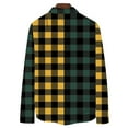 thumbnail image 6 of LNWUY Mens Flannel Plaid Shirts Regual Fit Casual Long Sleeve Turndown Collar Button Down Fleece Shirts Yellow XXL, 6 of 6