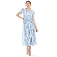 thumbnail image 5 of Vestido midi con estampado floral Roman Fashion /Juvenil, 3833 (Azul marino) azul CH, 5 of 5