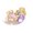 A, variant on Blue Cubic Zirconia Open Rings Hypoallergenically Titaniumed Steel Jewelry Finger Accessory For Daily Wear