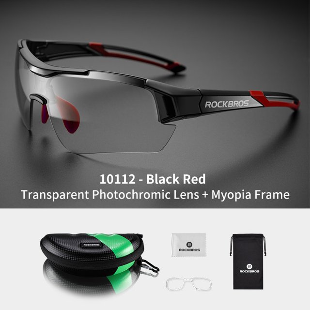 Gafas de ciclismo fotocromáticas ROCKBROS, gafas de sol para deportes al aire libre, gafas de decoloración, gafas para bicicleta de montaña o de carretera, gafas para bicicleta Tan Jianjun unisex
