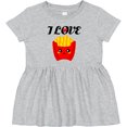 thumbnail image 3 of Inktastic Fry Lover I Love French Fries Girls Baby Dress, 3 of 5
