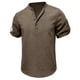 thumbnail image 3 of pstuiky camisetas para hombre, Camisa/Top de manga corta con cuello para hombre, color liso, holgada, informal, de manga corta ropa de hombre l, 3 of 5