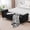1-Black, variant on Arouseden 66" End of Bed Storage Bench King Size,Upholstered Storage Bench for Bedroom,Modern Storage Ottoman Bench with Wood Legs,Napped Indoor Bench with Storage Living Room( Dark Gray,Black)