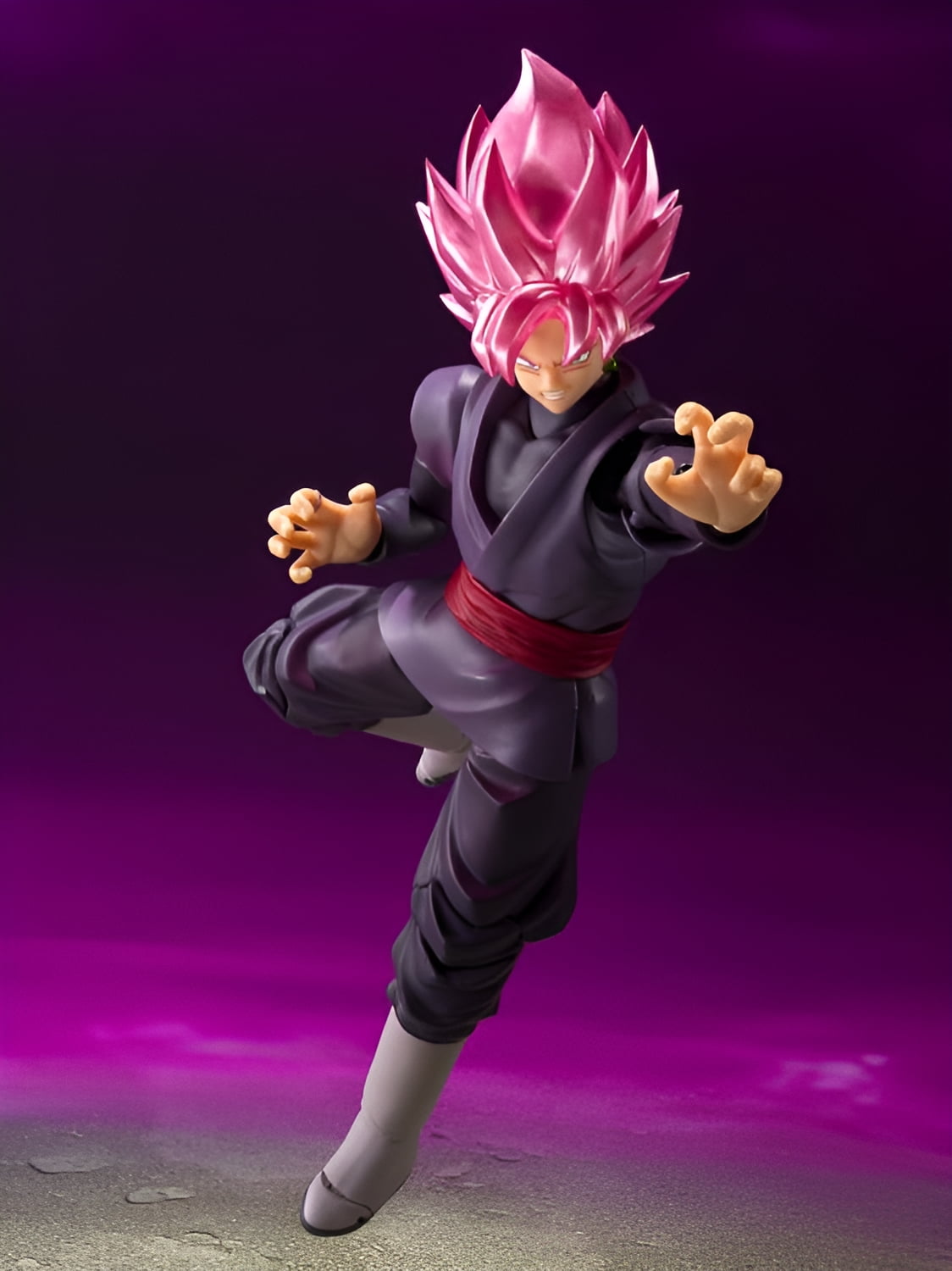 Dragon Ball Super S.H.Figuarts Goku Black Super Saiyan Rose 5.5” Collectible Figure, Bandai, Toys
