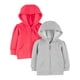 thumbnail image 1 of Sudaderas con capucha Simple Joys by Carter's Girls, 2 unidades, forro polar, 12 meses, 1 of 3