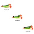thumbnail image 3 of Señuelo de pesca de pato artificial Greeniant 3D con hélice, 3 of 6
