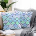 thumbnail image 3 of Outdoor Pillow Cover Abstract Blue Green Ocean Set of 2 Waterproof Throw Pillowcases Modern Art Decorative Patio Furniture Pillows for Couch Garden Indoor & Outdoor Use, 3 of 9