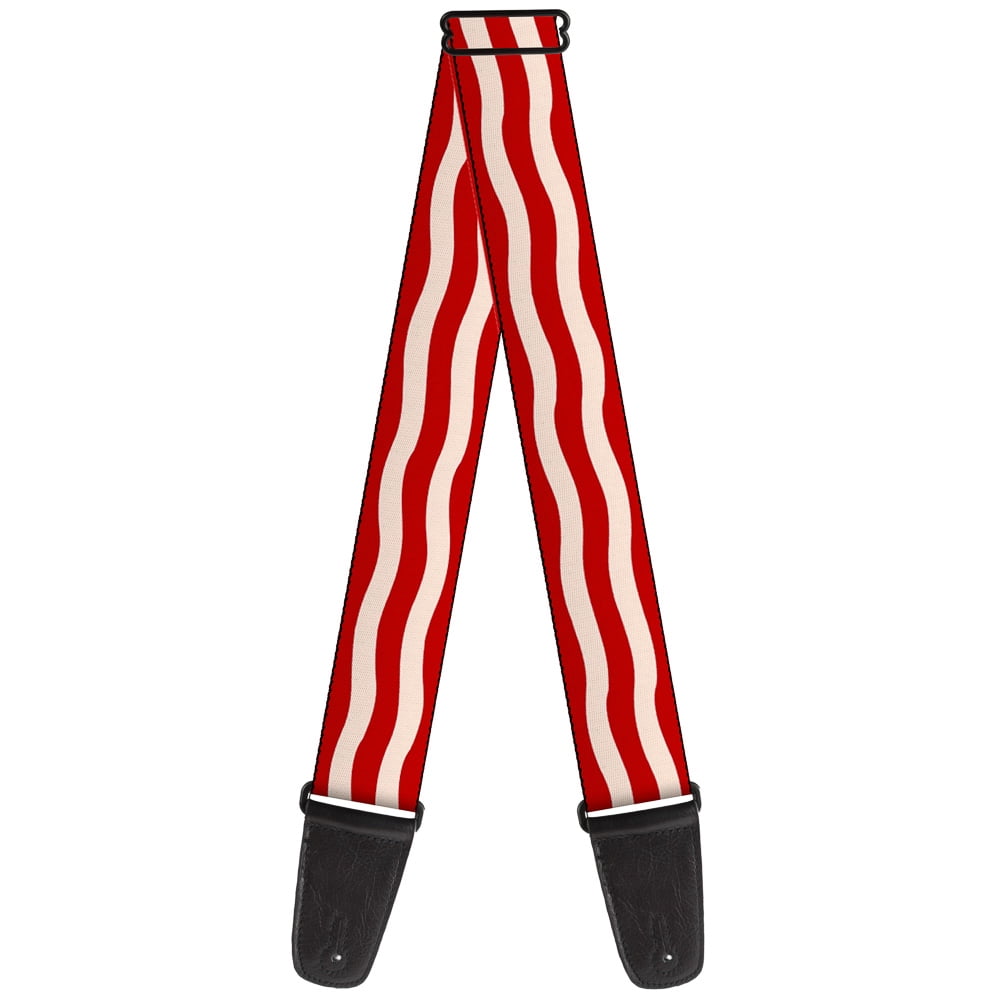 Buckle-Down Guitar Strap, Bacon Stripe, 2 Inches Wide