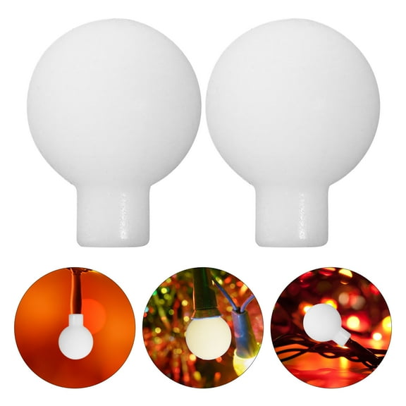 WEUVEB 100Pcs Globe Covers For String Lights White As Shown For Lampshade