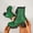 Army Green, variant on Women Sparkly Glitter Combat Boots, Lace Up Front Chunky Platform Heel Ankle Boots, Side Zipper Glitter Boots