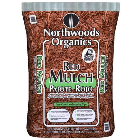 Northwoods Organics Wnw03250 Decorative Mulch Red Bag