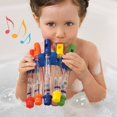 thumbnail image 1 of Water Flutes Whistles Music Sheets Musical Bath Time Toy Stocking Filler, 1 of 5