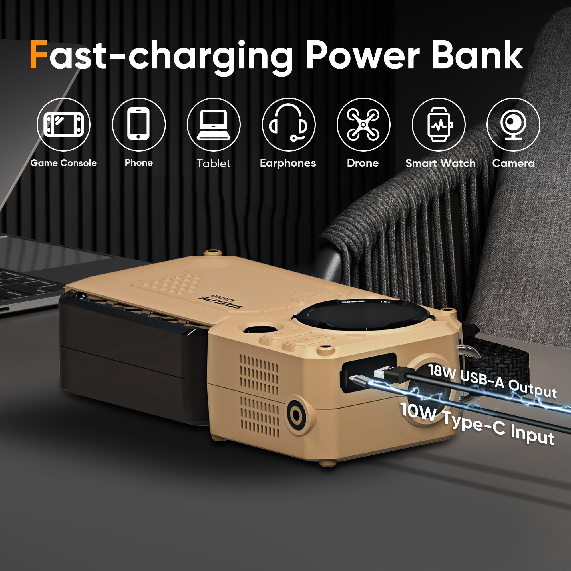 Steelite 6000A Car Battery Jump Starter with Air Compressor 150 PSI,  Powerful Car Jump Starter (All Gas/12L Diesel), 12V Jump Box with USB Quick Charge,7-in-1 Jump Starter Power Bank