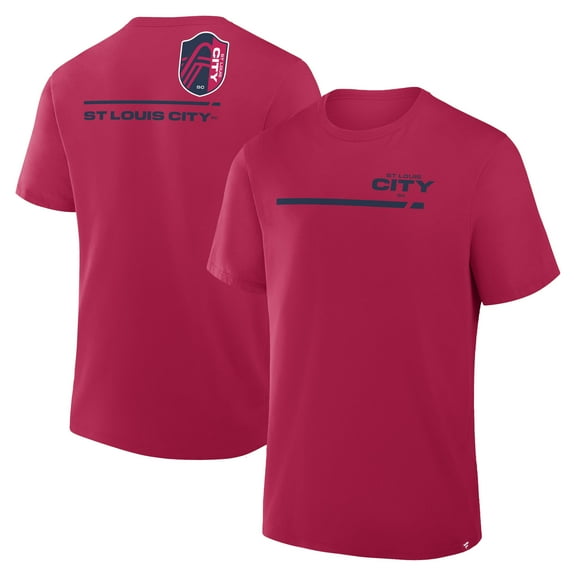 Men's Fanatics  Red St. Louis City SC Corner Kick Legacy T-Shirt