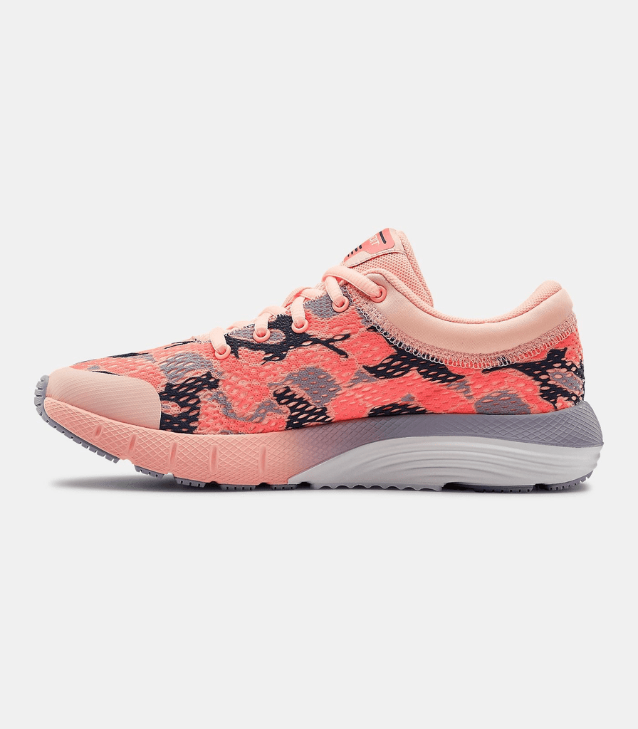 grade school ua charged bandit 5 camo running shoes