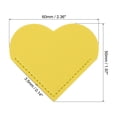 thumbnail image 2 of Uxcell Corner Bookmarks Cute Book Marks Paper Page Markers Clip PU Leather Gift for Book Lover, Yellow 4 Pack, 2 of 6