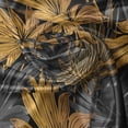 thumbnail image 7 of Ambesonne Nature Valance & Curtain, Botanical Motif Exotic Art, 55"x24", Dark Grey and Marigold, 7 of 7