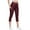 Wine 0810*yoga pants, variant on Capri Leggings for Women with Pockets Tummy Control High Waisted Cropped Yoga Pants Workout Gym Running Athletic Fitness Tights Pink 00*yoga pants XL