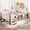 Beige, variant on Bellemave Twin Size Floor Bed with Guardrails and Storage, Low Profile Montessori Bed Frame with Drawers, Bookcases and Stairs, Solid Wood Kids Bed with Slats, No Box Spring Needed(Light Natural)