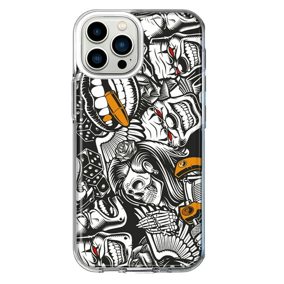 Mundaze - Case for Apple iPhone 12 Pro Max Slim Shockproof Hard Shell Soft TPU Heavy Duty Protective Phone Cover - Abstract Graffiti Tattoo