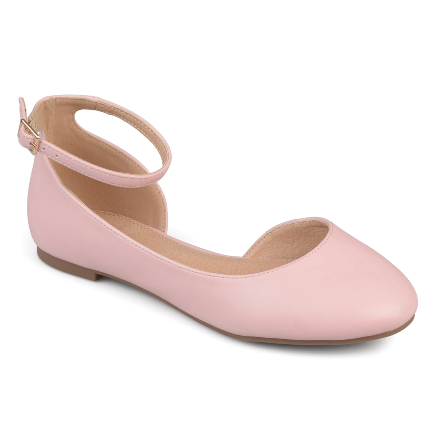 wide width ankle strap flats