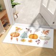 thumbnail image 2 of Halloween Thanksgiving Pumpkins Doormat Rug - Non-Slip Entrance Doormat Rug Indoor For Home/Bathroom/Kitchen/Bedroom, Large 47x17.7 Inch, 2 of 7