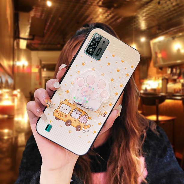 phone stand holder TPU Phone Case For ZTE Blade A52 Lite New Arrival Back Cover Fashion Design foothold Durable