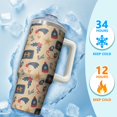 thumbnail image 4 of 30oz Merry Christmas Tumbler with Handle Straw Leak Proof Stainless Steel Cup Gifts for Women Men Holiday, 4 of 5