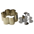 thumbnail image 1 of Bewildely Anillo de espuma circular de acero inoxidable retráctil, juego de herramientas para hornear pasteles, forma de tamaño ajustable, Herramientas y accesorios para hornear tipo de flor, 1 of 6