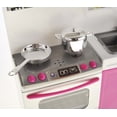 thumbnail image 4 of Kitchen Connection My Modern Kitchen Full Deluxe Kit Kitchen Playset : Refrigerator, Stove, Sink, Microwave - Pink, 4 of 11