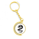 thumbnail image 1 of Dragon arte animal grano silueta Anillo de oro de metal llavero llavero, 1 of 3