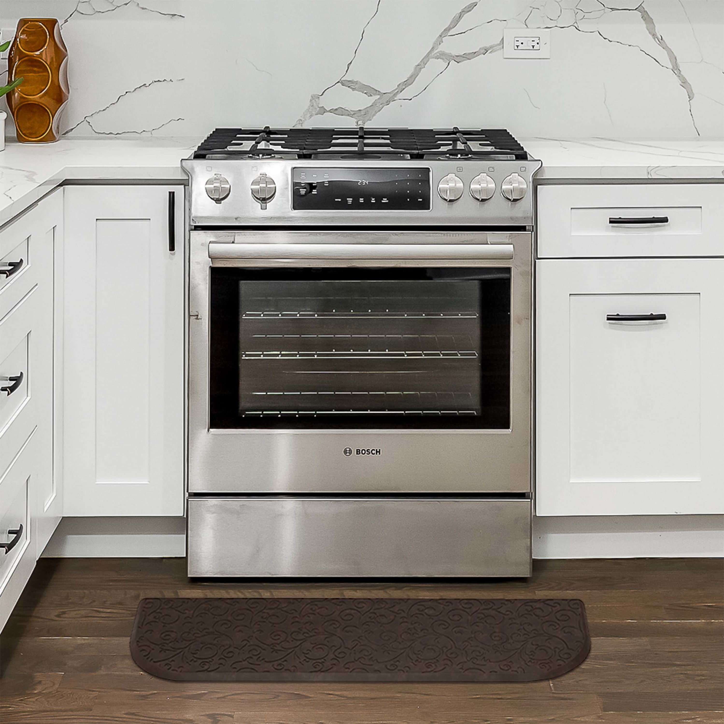 Chef Gear Clarance Wellness Kitchen Mat, Mocha, 17.5x60