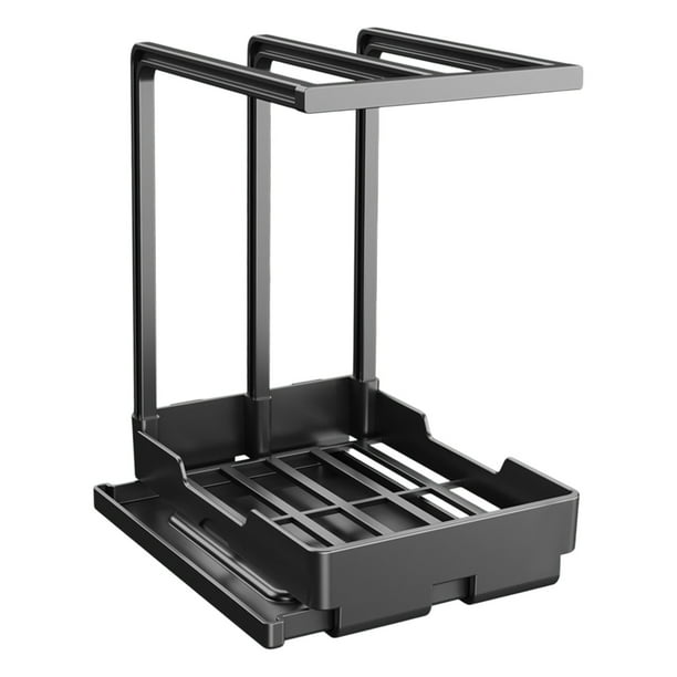 Porte Ustensiles de Cuisine Inox, Panier à Couvert Mural de Cuisine avec Base Détachable pour Couteaux Fourchettes Cuillères, (Petit argent) | Leroy Merlin