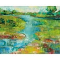 thumbnail image 3 of Vertentes, Jeanette 14x12 Black Modern Framed Museum Art Print Titled - Spring Marsh, 3 of 5