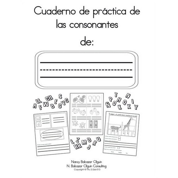 Cuaderno de práctica de las consonantes (Paperback)