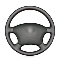 MEWANT Black Artificial Leather Steering Wheel Cover Wraps for Toyota 4Runner Camry Highlander Land Cruiser Sequoia Tacoma Tundra Lexus LS400 1995 GX GX470