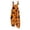 Earthy Yellow, variant on Halloween Jumpsuits for Women Cotton Linen Bat Pumpkin Ghost Printed Spaghetti Strap Holiday Jumpsuits Plus Size Loose Cute Print Overalls Black 2XL