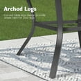 thumbnail image 5 of Ulax Furniture Outdoor Aluminum Round 59.5" Dining Table With Removable Lazy Susan for 6 Person, 5 of 7