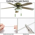 thumbnail image 6 of 12Pcs Turtle Ceiling Fan Pull Chain 3 Colors 14.37 Inch Turquoise Summer Sea Ocean Beach Animal Hanging Charm Ornament Ball Chain Dangler Extender for Ceiling Fan Light Lamp Decor, 6 of 8