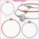 thumbnail image 3 of Pulsera Trenzada Pandora Con Forma De Corazón Para Niña,Jewelry Moments Mesh Charm Pulsera de mujer, brazalete tejido de malla chapada en oro con cierre redondo, compatible con abalorios Pandora europ, 3 of 4