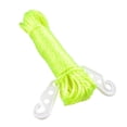 thumbnail image 1 of Cuerda de ropa colgante de plástico de 32.8Ft con ganchos verde 1 paquete, 1 of 5