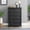 Black, variant on HIUU Modern Dresser for Bedroom White Dresser with 5 Drawers, Wooden Chest of Drawers&Dresser for Closet Orgnizers,Bedroom,Living Room