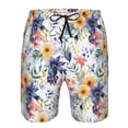 thumbnail image 4 of Naloa Lilies Flowers Men's Beach Shorts, Surfing shorts, Swim trunks, Quick Dry Swim Trunks for Surfing Beach Fun - Large, 4 of 9