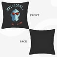 thumbnail image 6 of Futuristic Throw Pillow Covers 18x18in Set of 2 - Stylish Blue Helmet with Red Sunglasses & Bold Text for Couch Bed Car Decor, 6 of 8