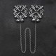 thumbnail image 4 of 1 par de pinzas de metal para pezones, ajustables, con diseño hueco, para adultos - 1#, 4 of 5