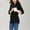 Black, variant on Olyvenn Women's Fleece Lined Sweatshirt Casual Long Sleeves Hoodie Nursing Hoodie Solid Color Breastfeeding Maternity Tops Black 8