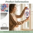 4th of July Round Metal Signs for Outside USA Flag Flower Vase Tin ...